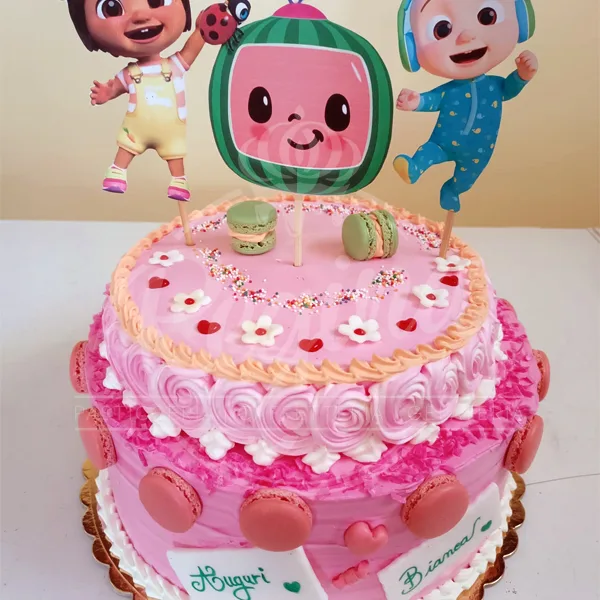 Torta compleanno bambina cartoon