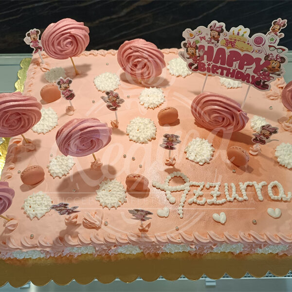 Torta compleanno bambina tema minni disney