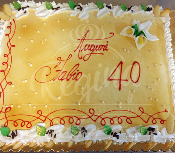 Torta compleanno adulto 40 anni